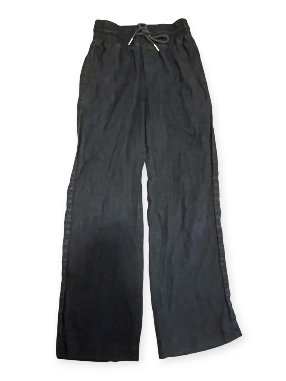 Quince 100% Linen Wide Leg Pant Black XS